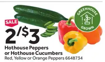 Stop&Shop Hothouse Cucumbers Red Yellow Orange offer