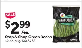 Stop&Shop Stop & Shop Green Beans offer