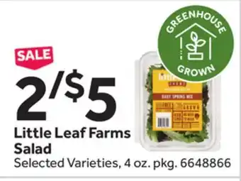 Stop&Shop Little Leaf Farms Salad offer