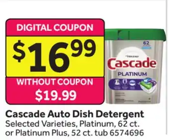 Stop&Shop Cascade Auto Dish Detergent offer