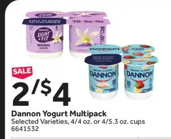 Stop&Shop Dannon Yogurt Multipack offer