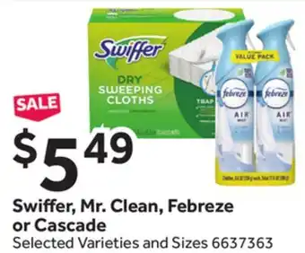 Stop&Shop Swiffer, Mr. Clean, Febreze or Cascade offer
