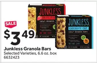 Stop&Shop Junkless Granola Bars offer