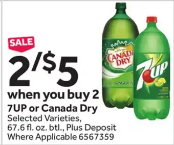 Stop&Shop 7UP or Canada Dry offer