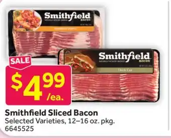 Stop&Shop Smithfield Sliced Bacon offer