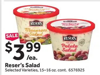 Stop&Shop Reser's Salad offer