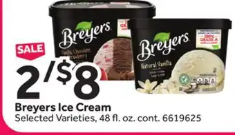 Stop&Shop Breyers Ice Cream offer