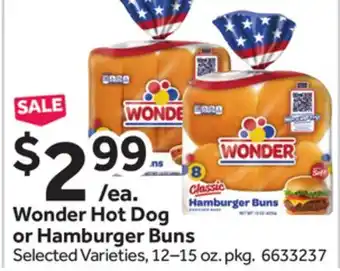 Stop&Shop Wonder Hot Dog or Hamburger Buns offer