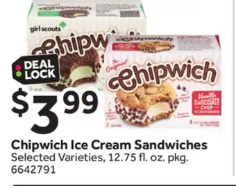 Stop&Shop Chipwich Ice Cream Sandwiches offer