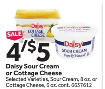 Stop&Shop Daisy Sour Cream or Cottage Cheese offer