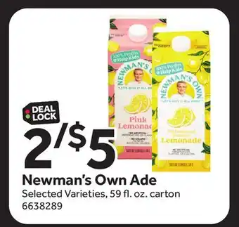 Stop&Shop Newman's Own Ade offer