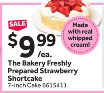 Stop&Shop The Freshly Prepared Strawberry Shortcake offer