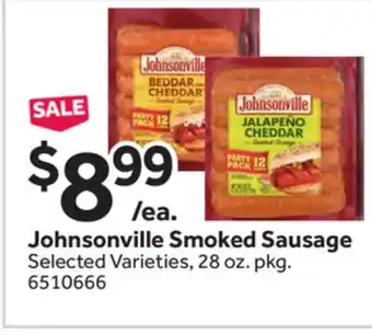 Stop&Shop Johnsonville Smoked Sausage offer