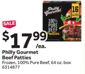 Stop&Shop Philly Gourmet Beef Patties offer