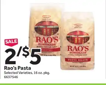 Stop&Shop Rao's Pasta offer