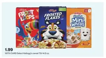 CVS Select Kellogg's cereal 7.8-14.5 oz offer
