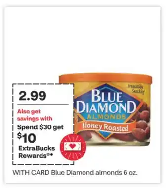 CVS Blue Diamond almonds 6 oz offer