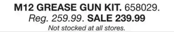 Blain's Farm & Fleet MILWAUKEE M12 GREASE GUN KIT offer