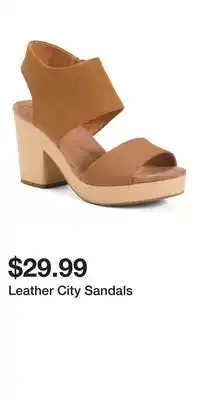 TJ Maxx Leather City Sandals offer