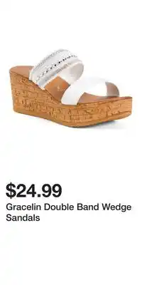 TJ Maxx Gracelin Double Band Wedge Sandals offer