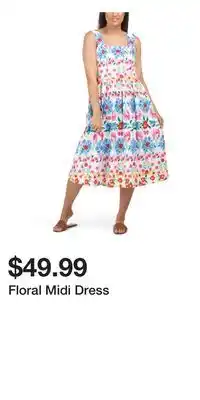 TJ Maxx Floral Midi Dress offer