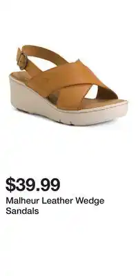 TJ Maxx Malheur Leather Wedge Sandals offer
