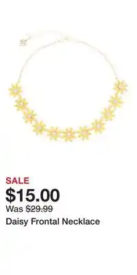 TJ Maxx Daisy Frontal Necklace offer