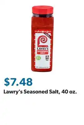 Sam's Club Lawry's Seasoned Salt, 40 oz offer