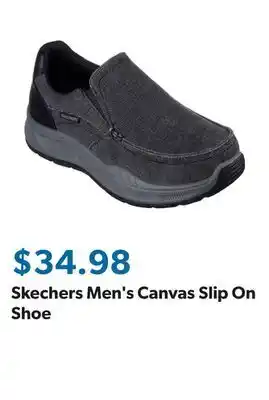 Sam's Club Skechers Men's Canvas Slip On Shoe offer