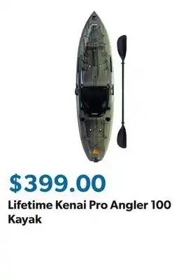 Sam's Club Lifetime Kenai Pro Angler 100 Kayak offer