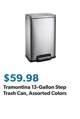 Sam's Club Tramontina 13-Gallon Step Trash Can, Assorted Colors offer