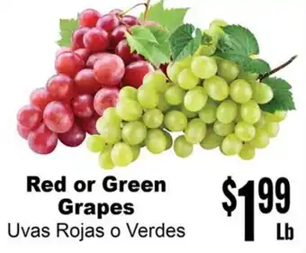 Rancho Markets Red or Green Grapes offer