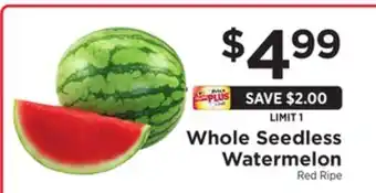 ShopRite Whole Seedless Watermelon offer