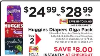 ShopRite Diapers Giga Pack offer