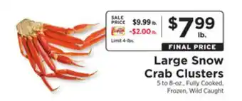 ShopRite Large Snow Crab Clusters offer