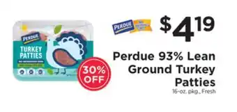 ShopRite 93% Lean Ground Turkey Patties offer