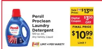 ShopRite Persil Proclean Laundry Detergent offer