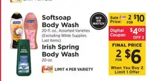 ShopRite Body Wash offer