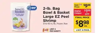 ShopRite 2-lb. Bag Large EZ Peel Shrimp offer