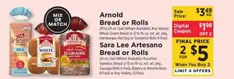 ShopRite Bread or Rolls offer