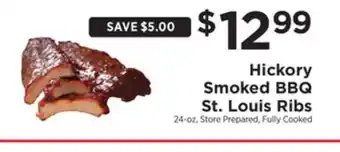 ShopRite Hickory Smoked BBQ St. Louis Ribs offer