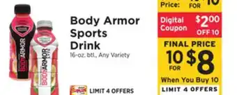 ShopRite Sports Drink offer