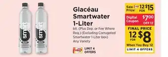 ShopRite Smartwater 1-Liter offer