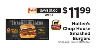 ShopRite Chop House Smashed Burgers offer