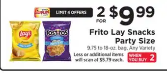 ShopRite Snacks Party Size offer