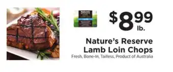 ShopRite Lamb Loin Chops offer