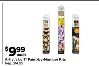 Michaels Artist's Loft paint-by-Number Kits offer