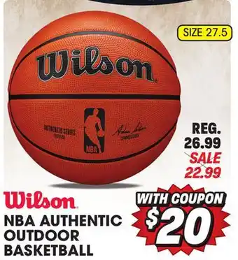 Big 5 Wilson NBA Authentic Outdoor Basketball offer