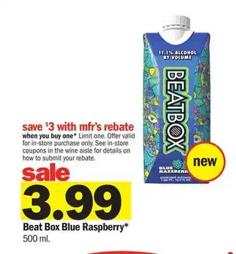 Meijer Beat Box Blue Raspberry offer