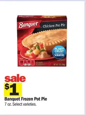 Meijer Banquet Frozen Pot Pie offer